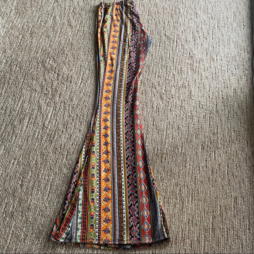 Nu Label retro bohemian bell bottom pants